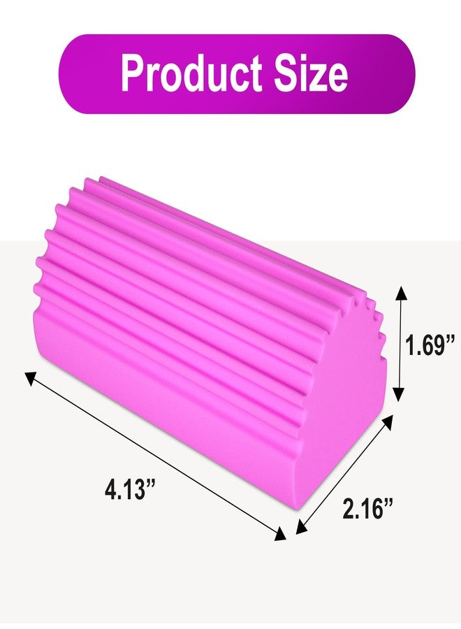 BITOPE 3 Pack Natural Duster, Magical Dust Cleaning Sponge, Duster for Cleaning Venetian & Wooden Blinds, Vents, Radiators, Skirting Boards, Gray +Pink+Yellow - Image 5